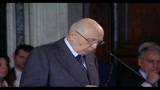 Napolitano: no a reciproco sospetto tra politica e giustizia