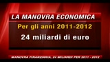 Manovra finanziaria, 24 miliardi per 2011-2012, tagli a spese e lotta all'evasione