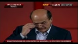 12 Manifestazione PD, il discorso di Bersani