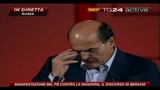 11 Manifestazione PD, il discorso di Bersani