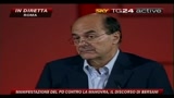 14 Manifestazione PD, il discorso di Bersani
