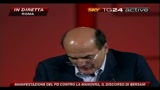 7 Manifestazione PD, il discorso di Bersani