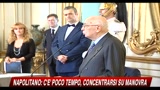 Napolitano c'è poco tempo, concentrarsi su manovra