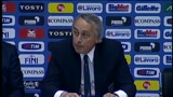 Conferenza stampa, Abete su Prandelli