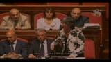 15/07/2010 - Manovra, aula del Senato, intervento di Finocchiaro e Gasparri
