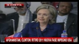 Afghanistan, Clinton: Ritiro 2011 nuova fase impegno Usa