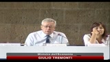 23/07/2010 - Tremonti: la sanità nel Mezzogiorno deve essere efficiente come al Nord