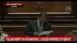 Italiani morti in Afghanistan, la Russa riferisce in senato