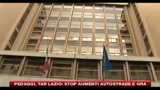 Pedaggi, Tar Lazio: stop aumenti autostrade e Grande Raccordo Anulare
