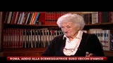 31/07/2010 - Roma, addio alla sceneggiatrice Suso Cecchi D'Amico