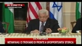 Negoziati Medio Oriente, Abu Mazen: I negoziati devono portarci a una pace giusta