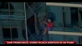 San Francisco, uomo scala edificio di 58 piani