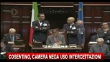 Cosentino, camera nega uso intercettazioni