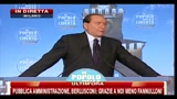 8 - Berlusconi, festa PDL- ho il gradimento del 60% degli italiani