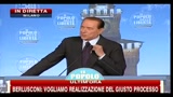 13 - Berlusconi, festa PDL- certa magistratura è macigno sulla democrazia