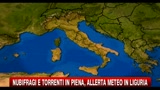 Nubifragi e torrenti in piena, allerta meteo in Liguria