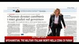 Marcegaglia, nessun dossier cambierà i miei giudizi sul governo