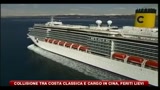 Collisione tra Costa Classica e cargo in Cina, feriti lievi