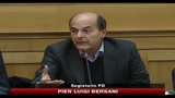 Bersani: rivolgo un appello, andate a casa