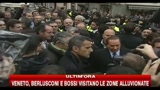 Berlusconi e Bossi visitano le zone alluvionate