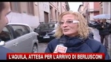 L'Aquila, attesa per l'arrivo di Berlusconi