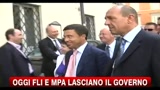 Oggi Fli e Mpa lasciano il governo