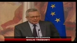 Sud, Tremonti: il problema non sono le risorse ma il loro utilizzo