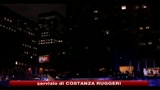 New York, acceso l'albero di Natale al Rockfeller Center