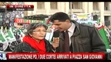 11/12/2010 - Manifestazione PD, Finocchiaro: qui per dare speranza all'Italia