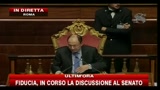 Fiducia, controreplica di Berlusconi al Senato