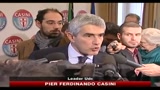Casini: positiva l'autocritica di Bersani, ma oggi no alle elezioni