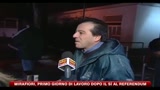 Mirafiori, primo giorno di lavoro dopo il sì al referendum