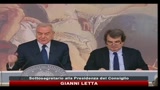 26/01/2011 - Letta: governo non è paralizzato, opera bene