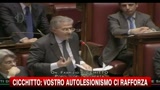 26/01/2011 - Cicchitto: il vostro autolesionismo ci rafforza