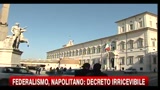 05/02/2011 - Federalismo, Napolitano invita a cercare una coesione maggiore