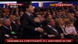 13/02/2011 - Assemblea costituente Fli, incursione sul palco