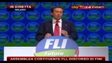 2 - Assemblea costituente FLI, discorso di Fini: centro destra vuol dire senso Stato