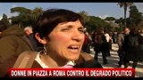 Donne in Piazza a Roma contro il degrado politico