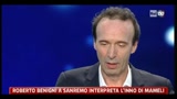 18/02/2011 - Roberto Benigni a Sanremo interpreta l'Inno di Mameli