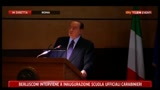 Inaugurazione Scuola Ufficiali dei Carabinieri, gli auguri di Berlusconi