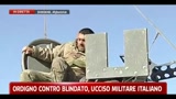 Ordigno contro blindato, ucciso un militare italiano
