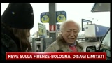 Neve sulla Firenze-Bologna, disagi limitati