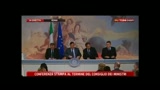 1 - Conferenza stampa  al termine del Consiglio dei Ministri