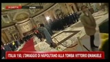 17/03/2011 - Italia 150, l'omaggio di Napolitano alla tomba Vittorio Emanuele