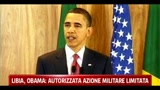Libia, Obama: autorizzata azione militare limitata