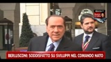 25/03/2011 - Libia, Berlusconi soddisfatto per Nato