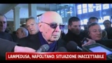 29/03/2011 - Napolitano, situazione inaccettabile a Lampedusa