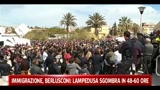 30/03/2011 - Immigrazione, Berlusconi: Lampedusa sgombra in 48-60 ore