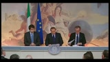 Conferenza stampa Palazzo Chigi