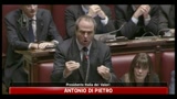 Antonio Di Pietro, mondo brucia e noi parliamo del Premier
